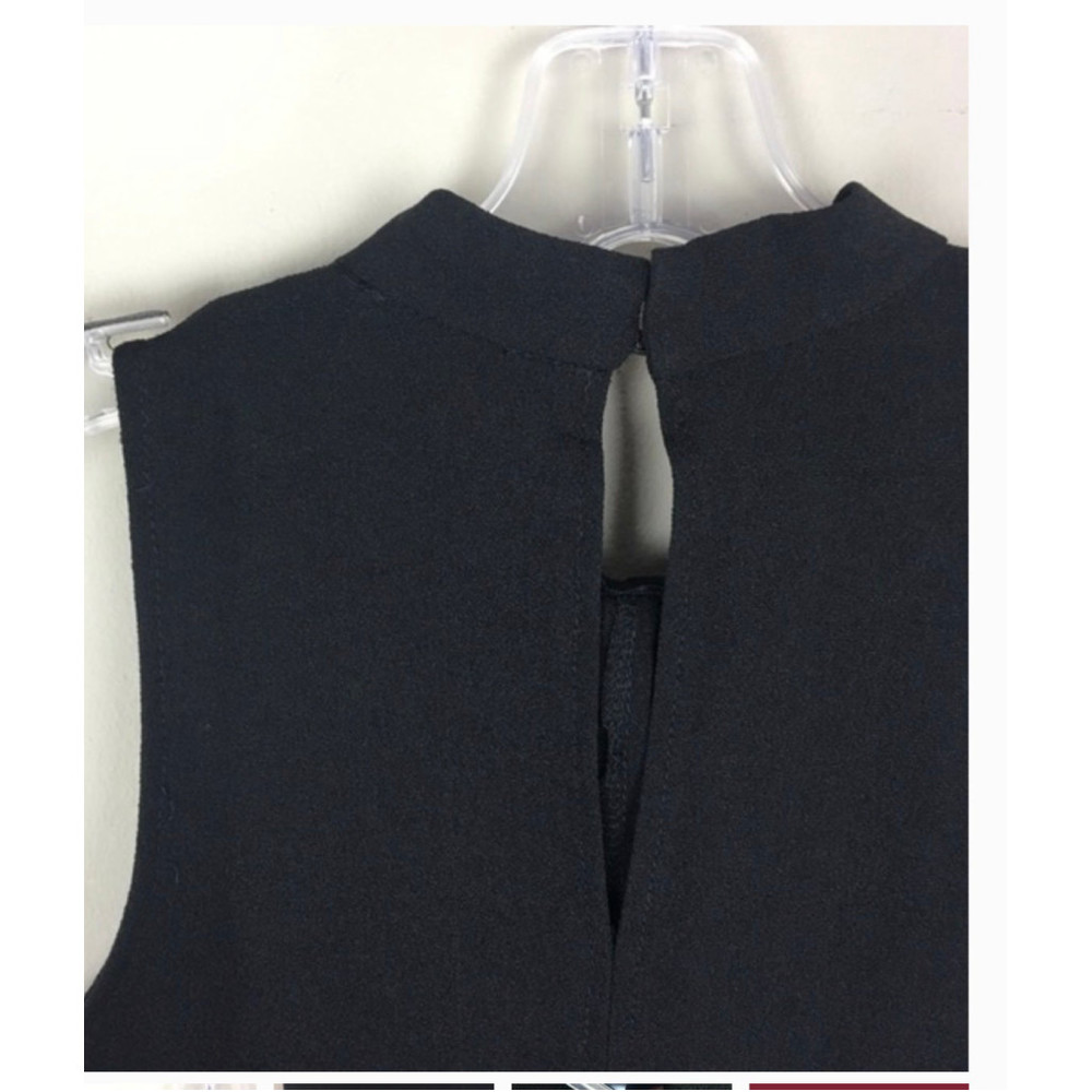 LOVE…ADY BLACK SLEEVELESS KEYHOLE DRESS - Picture 3 of 6